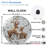 Clock-Face-With-Deer-In-Snow Art - 12'' Modern Glass Wall Clock