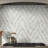 Auralie Luni 11 in. x 14 in. Polished Marble Mosaic Floor and Wall Tile