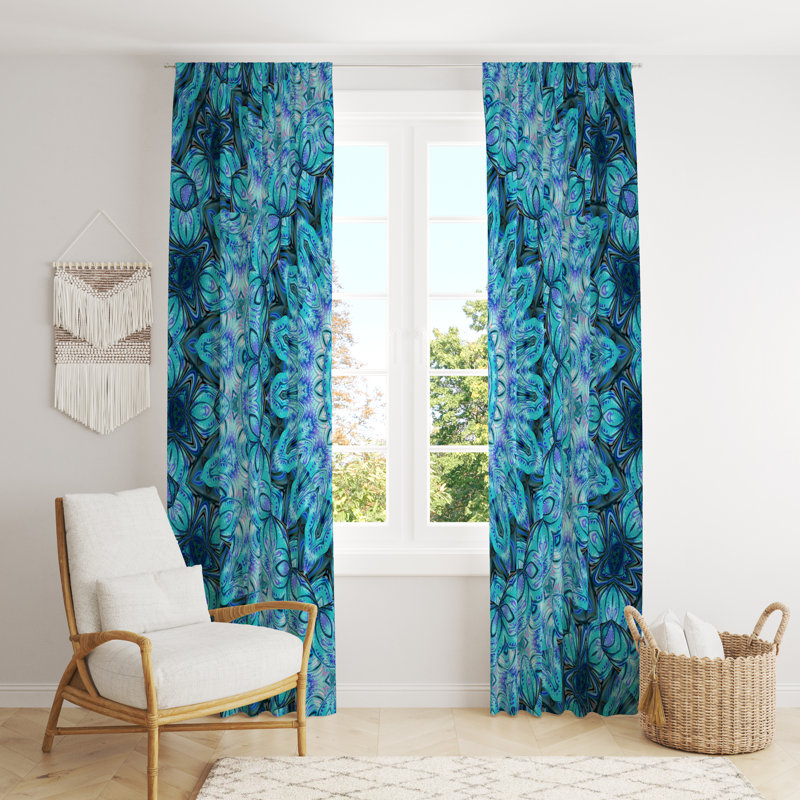Semi Sheer Curtain Pair, 20" W x 52" L