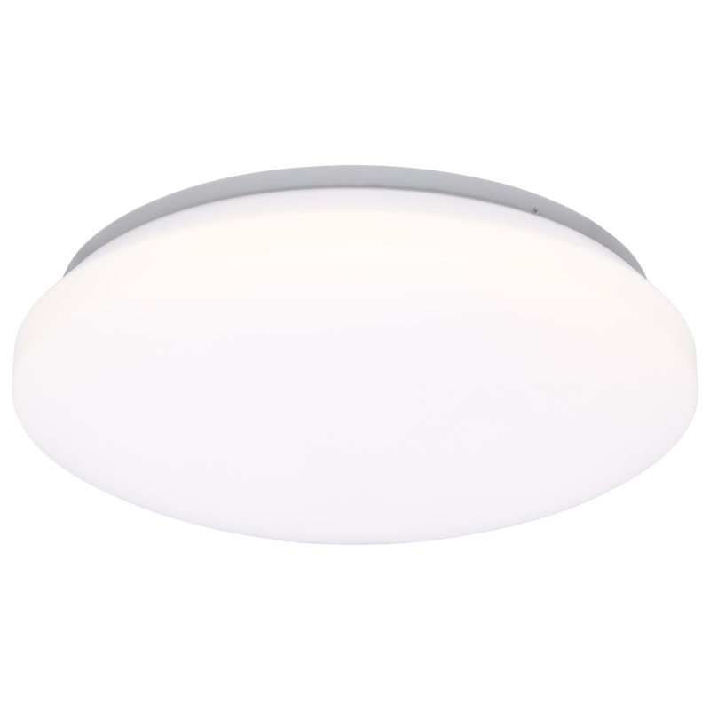 LED Cloud Fixture with Sensor 27K/30K/35K/40K/50K CCT Selectable Round Shape White Finish 120 Volt, 3.15" H x 11" W x 11" D
