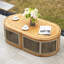 Table ovale en acacia