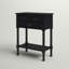 Rustic 23.5'' Rectangular Console Table – Durable Solid Wood with 3 Drawers and Turned Legs Storage-828814609