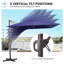 11' X 9' Outdoor Cantilever Umbrella Counter Weights Included-1856927009