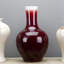 Porcelain Vase with Oxblood Red Glaze