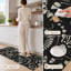 Tapis de cuisine lavables antidérapants à motif os