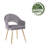 Linkoski 17.91'' H Velvet Upholstered Armchair-1850327520