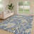 Machine Washable Indoor/Outdoor Chantille ACN2753 Botanical Rug-1075402018-1075402020