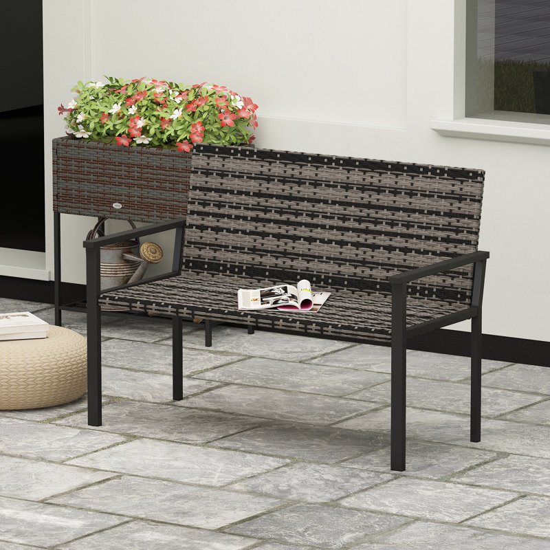 Garden Bench, Mixed Grey