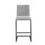 Tabouret de bar luxueux gris Seigler-130159558