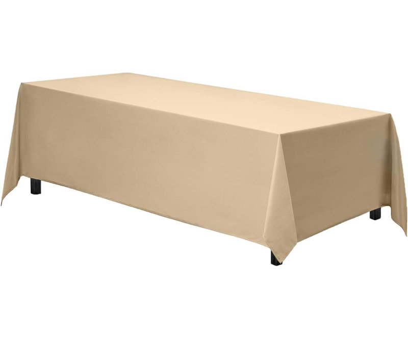 Ambee Dining Linens, 90" W x 156" L, Baby Blue
