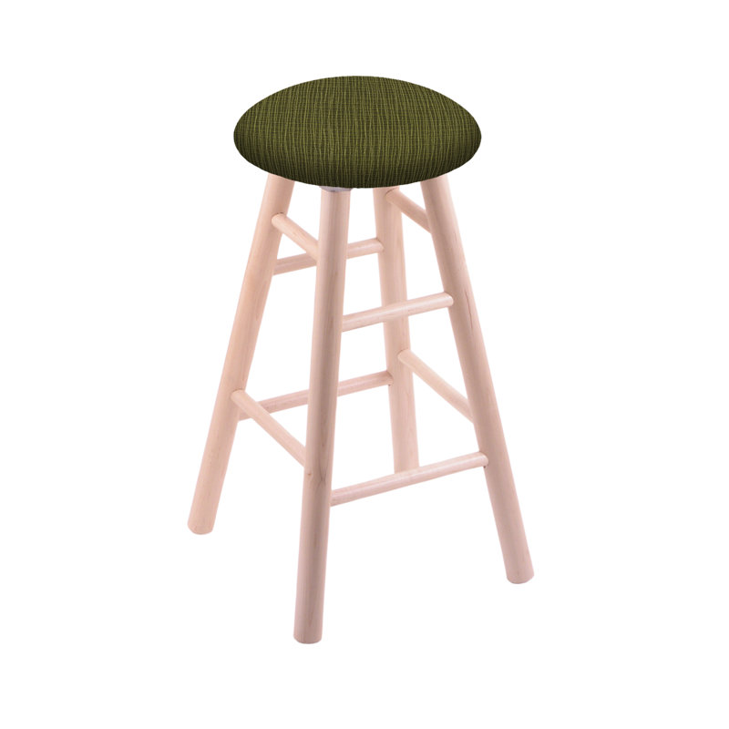 Tabouret tournant 36", Chêne cerisier foncé, Perroquet graphique