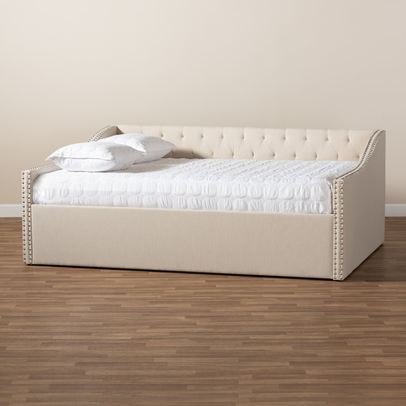Weldon Upholstered Daybed, Full / Double, Beige