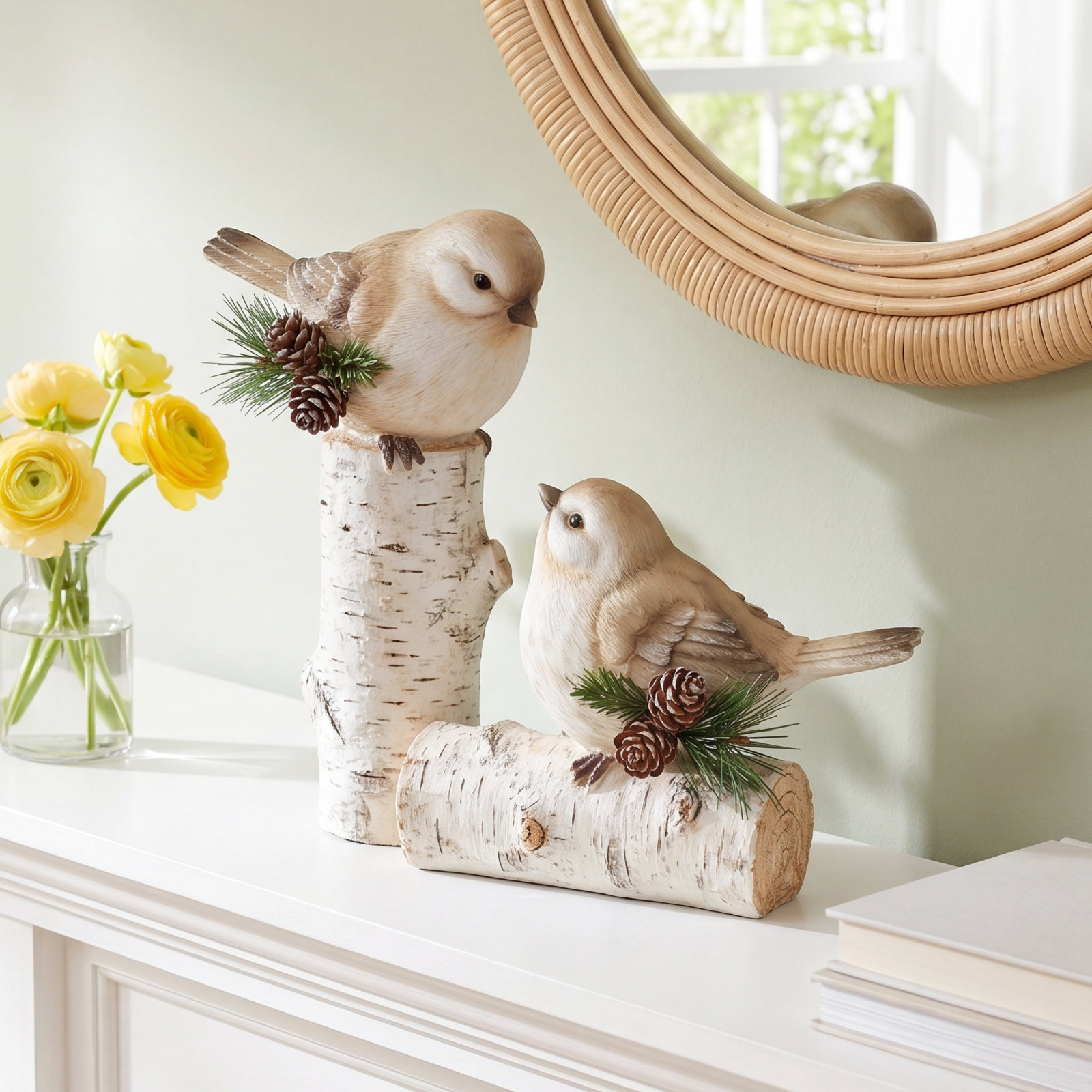 Liani 2-Piece Bird Figurine Set