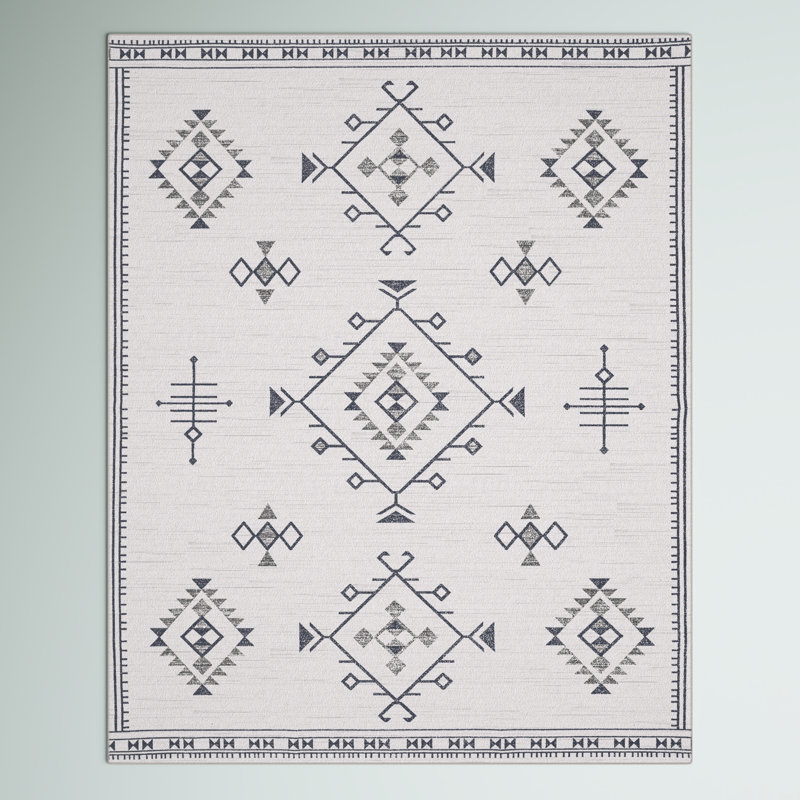 Tapis lavable à la machine Sofia Diamond, Rectangle 6 pi x 9 pi