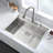 33" L x 22" W Drop In Kitchen Sink with Sink Grid and Drain Assembly-70073644