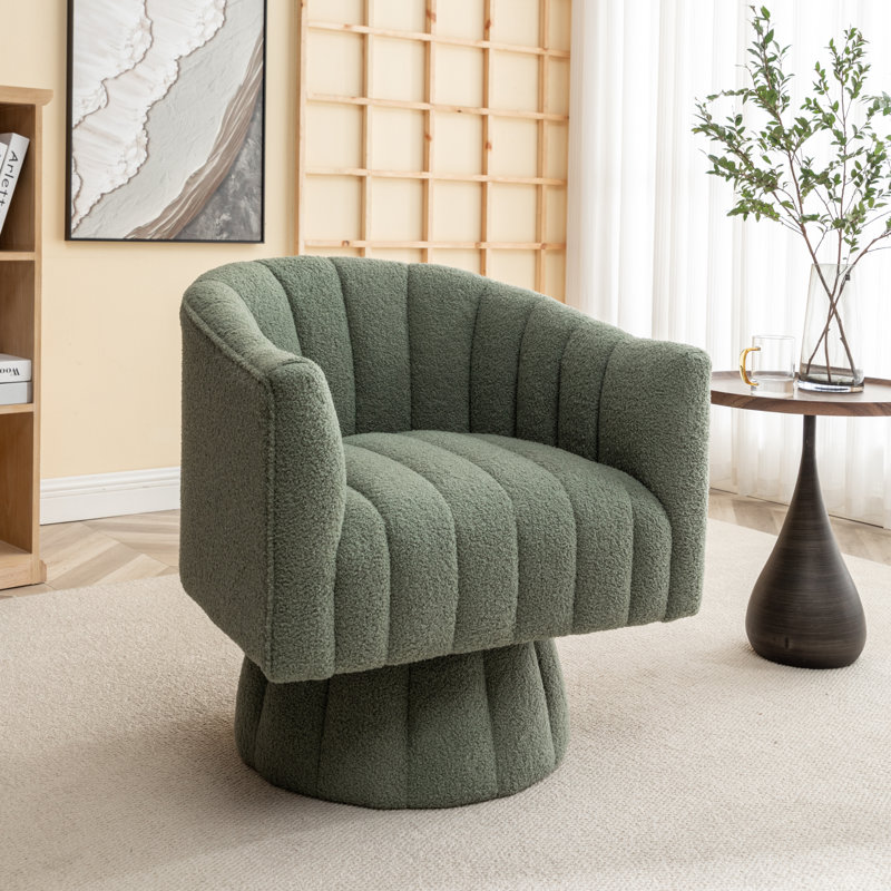 Fauteuil Tuyen, 100 % polyester vert