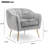 Accent Armchair with Ottoman-1712181959