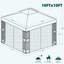 2m x 0.4m Steel Gazebo