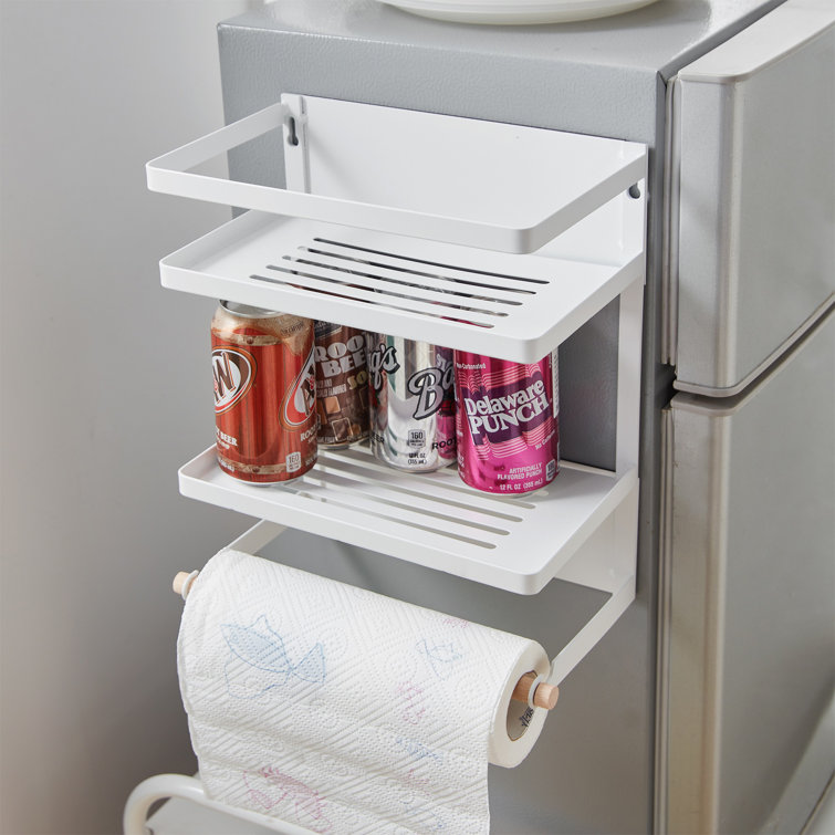 Suprima® Magnetic Fridge Organizer Shelves - White