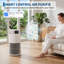 Purificateur d'air HEPA pour la maison, filtre à air à haute efficacité avec filtration avancée, élimine les allergènes, idéal pour une utilisation à l'intérieur