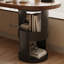 Bureaux en bois massif demi-cercle brun noisette-107971826