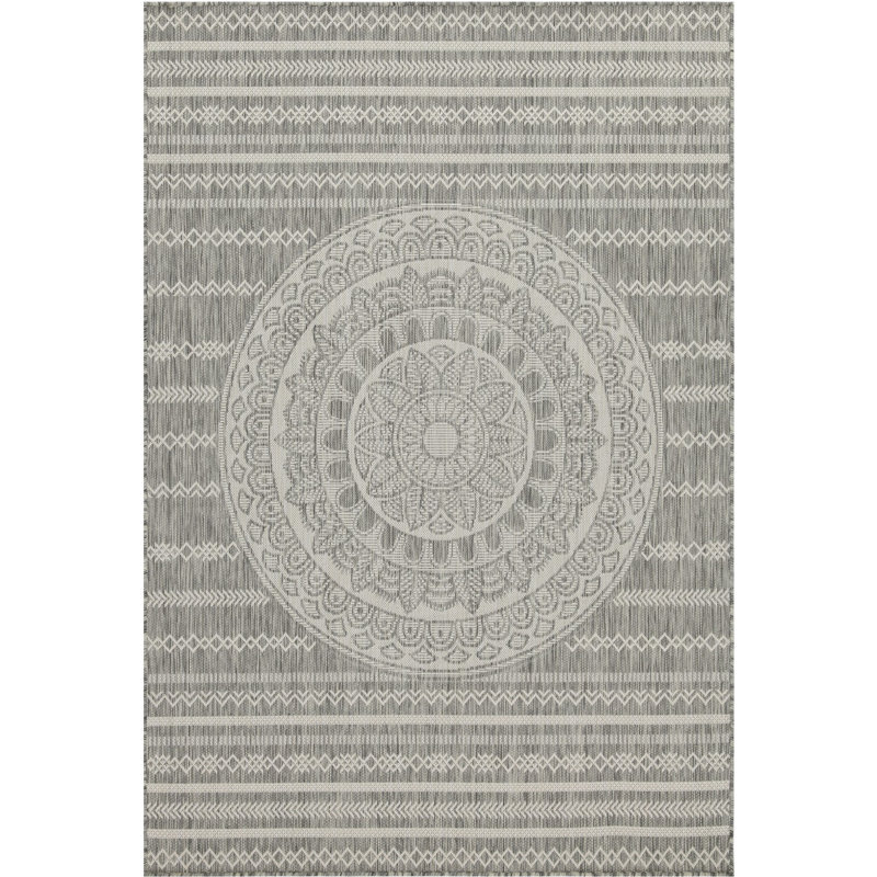 Sunshine Gchar2018 Silver 2 Ft. 7 In. X 3 Rug - Polypropylene , Stain , For Indoor/Outdoor, & Pet Lenient Indoor/Outdoor Area And