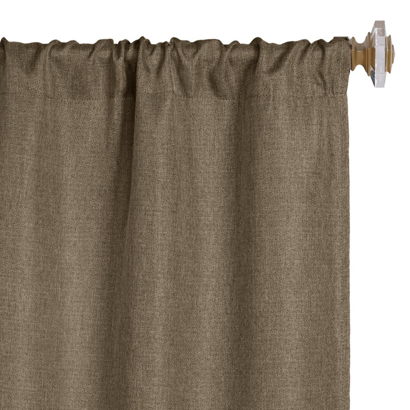 Panneau de rideau obscurcissant 100% polyester, L 52 po x L 108 po, Coriandre