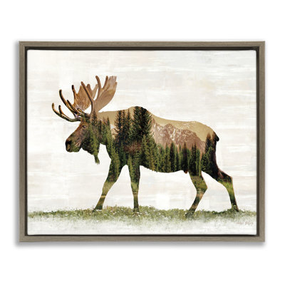 "Forest Forest Moose", art mural encadré par Amber Sterling