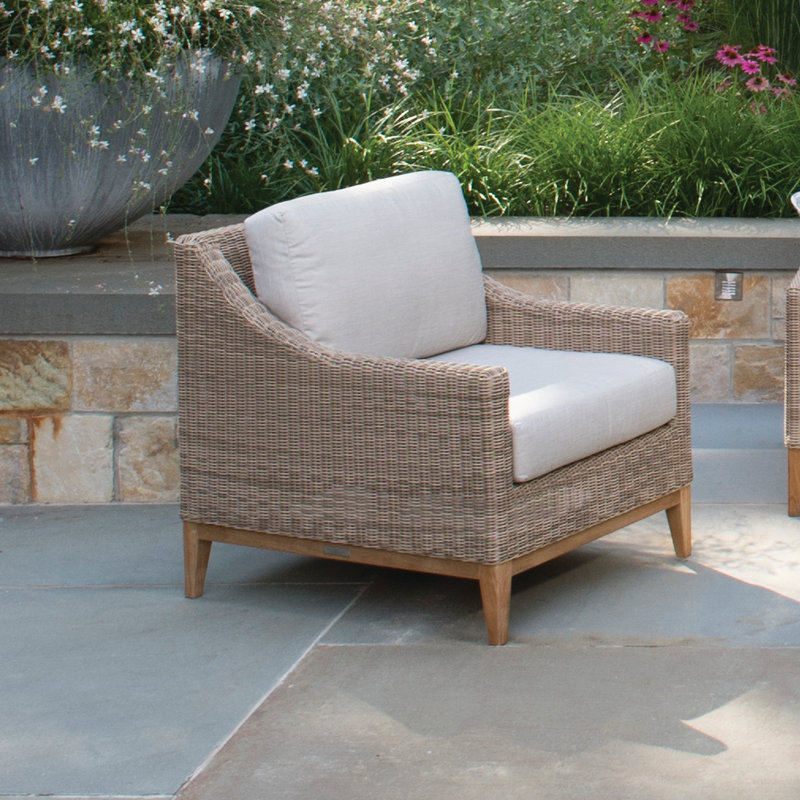 Frances Outdoor Lounge Chair, Demo Putty, Frances Willow