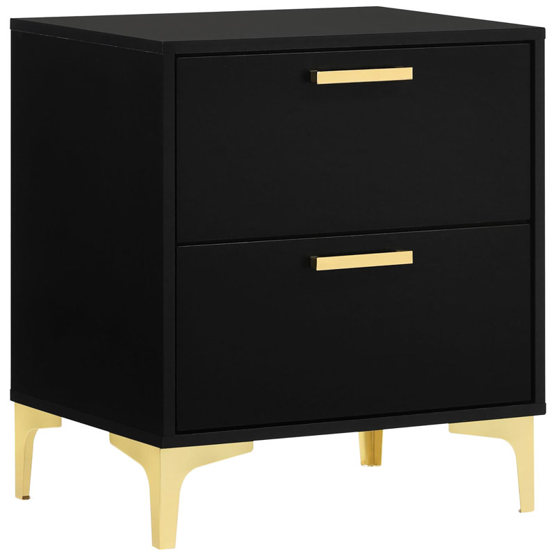 Nightstand With 2 Drawers For Bedroom - Spacious Storage, Design, Joints Feature In Drawers, Ample Storage Space, Style,