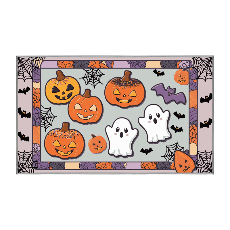 Tapis de Noël lavable The Holiday Aisle®, Tapis de couloir 2 pi x 4 pi