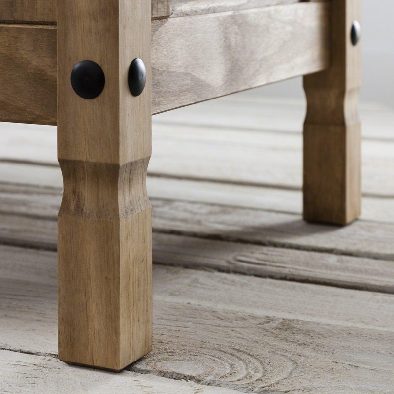 Kristine Solid Wood Four Leg Coffee Table with Storage