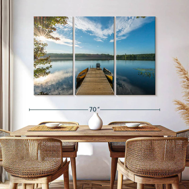 Aletra Dock On Placid Lake, 42" H x 65" W