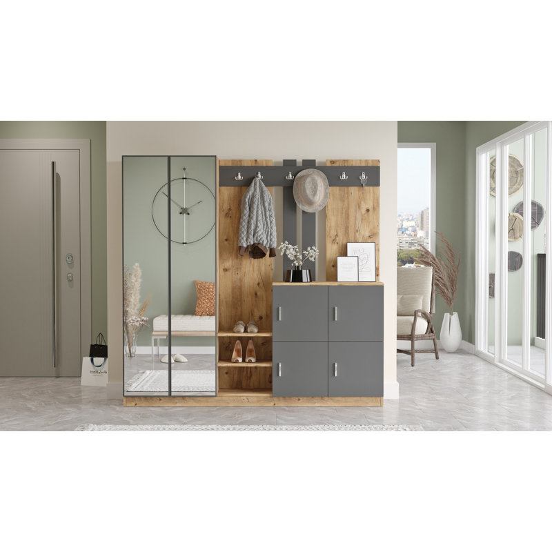 Hall Stand, Naturel / gris