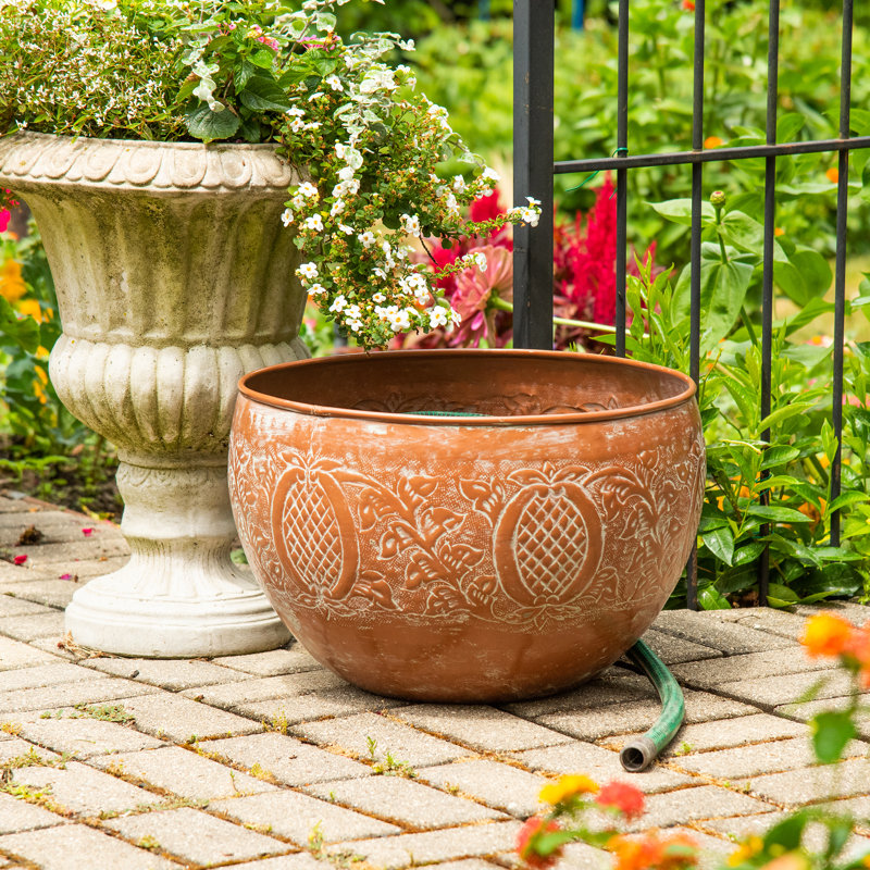 Embossed Metal Container Hose Pot