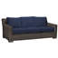 Rustic 81.25" Wide Outdoor Wicker Patio Sofa with Cushions-1990218879-1900755186-1895019594