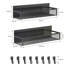 4-Pack Magnetic Fridge Organizer Shelves with Hooks