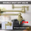 Robinet de cuisine mural escamotable avec robinet pivotant à double articulation escamotable-106803028