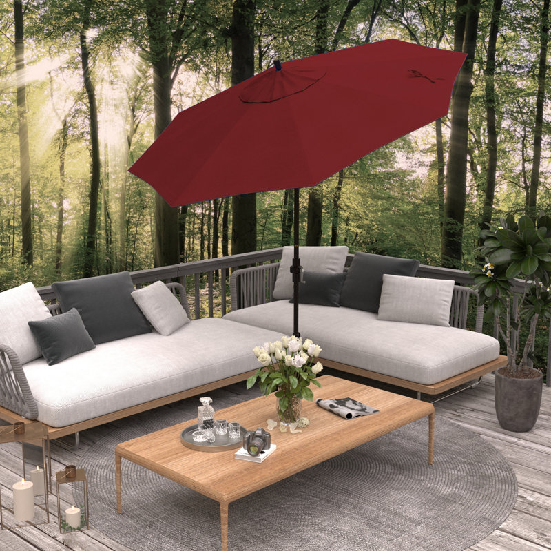 Parasol de marché 9 pi Ravensworth, Tissage uni Sunbrella® Spectrum rubis