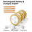 6 Packs Led Wall Mounted Light Wireless With Remote-106496228