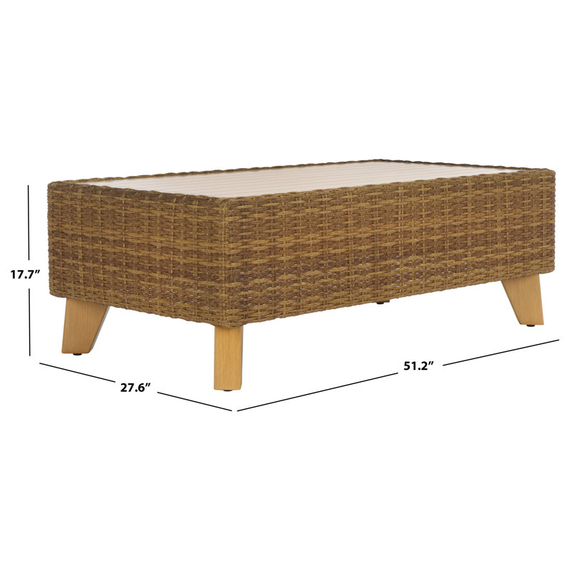 Margarita Outdoor Coffee Table, Natural