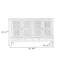 Armoire d'appoint moderne en bois manufacturé brun massif