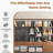 Elegant Walnut L-Shaped Desk & Versatile Bookshelf Set
