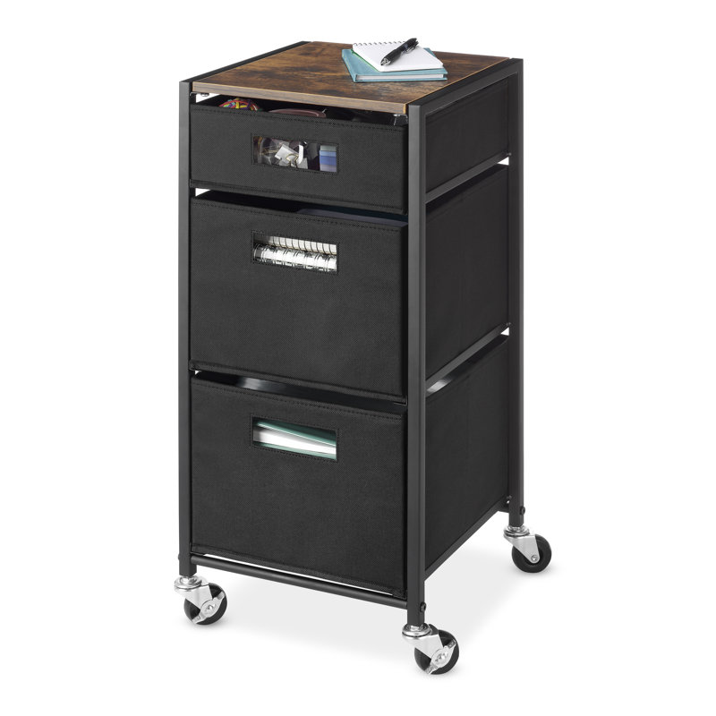 Commode de rangement roulante 3 tiroirs Mcmurry