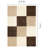 Fergus Neutral Brown Checkered Area Rug-481979469