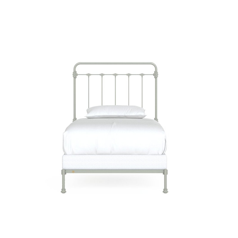 160 Picket Fence Bed | Hidden Foot Standard, Twin, Sage Green