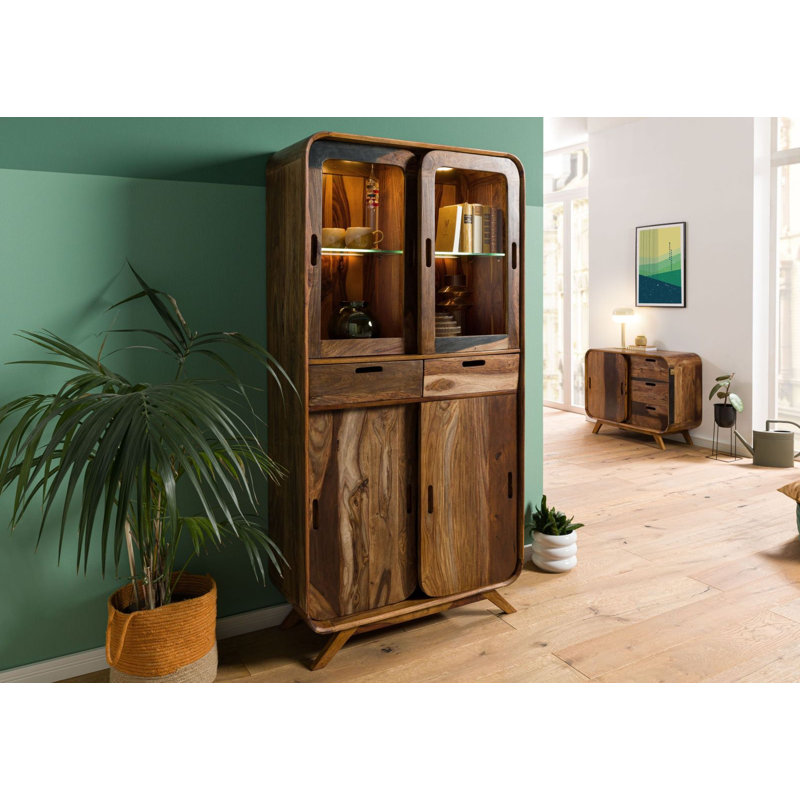 Display Cabinet, Dark Brown