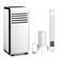 Electactic 8,000 Btu Portable Air Conditioner ,cools 350 Sq.ft To 61°f, 4 Modes (cool/dry/fan/sleep), =45db Ultra Quiet, Easy Install Includes Remote & Washable Filter