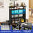 Home Bar Table with Wall-Mounted Rack