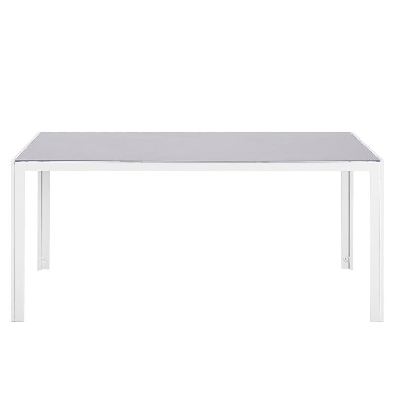 Solange Rectangular Glass Outdoor Dining Table - 160 cm W 90.5 cm D